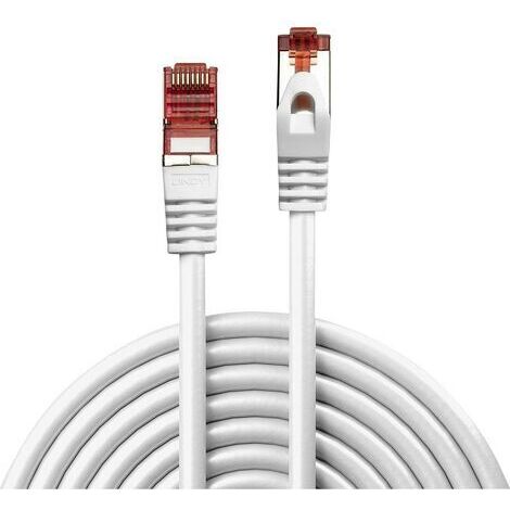LINDY 47385 RJ45 Câble réseau, câble patch CAT 6 S/FTP 3.00 m blanc 1 pc(s) C236131 (1/5)