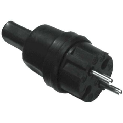 Bachmann 740.002 Fiche à contours caoutchouc, silicone 250 V noir IP44 C206971 (1/3)