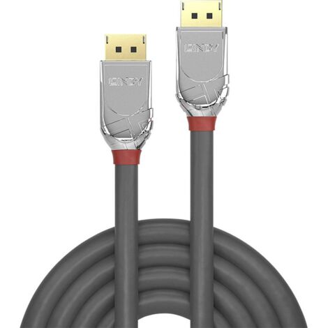 Câble de raccordement LINDY DisplayPort Fiche mâle DisplayPort, Fiche mâle DisplayPort 0.50 m gris 3 (1/2)