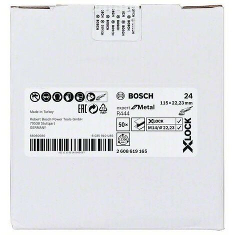 BOSCH - DISQUE ABRASIF SUR FIBRE R444 EXPERT FOR METAL, DIAMÈTRE