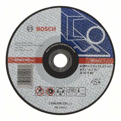 Disque à tronçonner Expert for Inox A 60 R INOX BF- 76 mm- 1 mm- 10 mm-  Pack de 5- Pour meuleuses an - Bosch - 2608601520