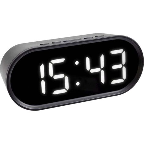 Réveil à quartz TFA Dostmann 60.2025.01 noir 1 pc(s) Q827532