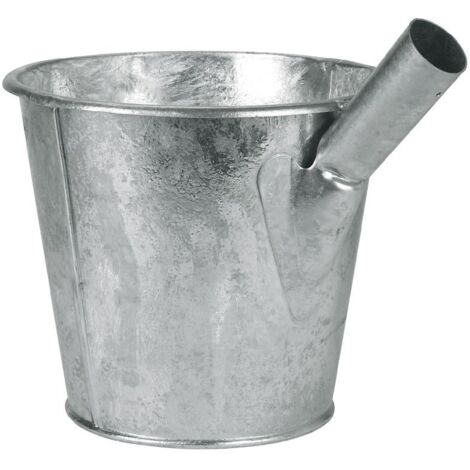 Kerbl Puiseur à lisier galvanisé, pelle à bec verseur, louche 6,5 litres Ø 24 cm