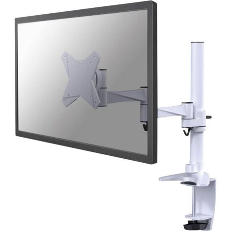 Support de table pour écran Neomounts FPMA-D1330WHITE 25,4 cm (10") - 76,2 cm (30") réglable en hauteur, inclinable, mobile, rotatif blanc Q010651 (1/4)
