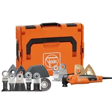 Fein – MultiMaster Artisanat MM 500 PLUS – Coffret avec 62 accessoires – Moteur 350W – Système anti-vibrations – Porte-outils StarlockPlus