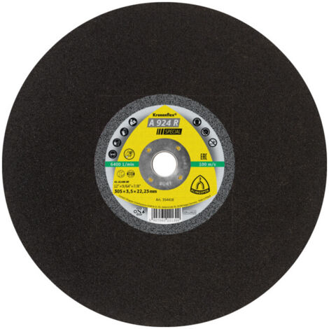 Grand disque de coupe Klingspor A 924 R, 356 x 4 x 20 mm droit 10 pièces (1/2)