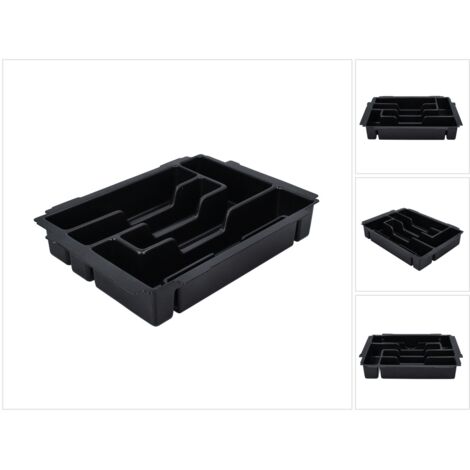 Insert de rangement pour outils Makpac – Plastique – 4 compartiments – Compatible avec Makita – P83668