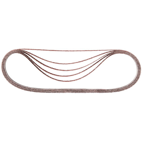 Makita – Bandes abrasives 13x533 mm grain 80 pour bois et métal – Lot de 5 – P43343