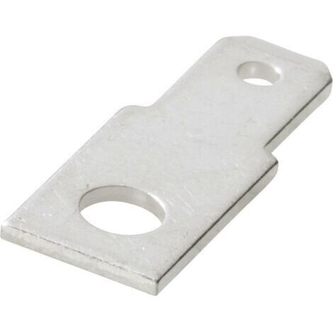 Languette 4.8 x 0.8 mm Vogt Verbindungstechnik 381408.67 180 ° non isolé métal 1 pc(s) D25615 (1/5)