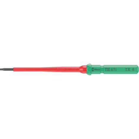 Wera Kraftform Kompakt VDE 67 i TX 8 x 157 mm TIE pour électricien TORX Lame interchangeable TX 8 (1/5)