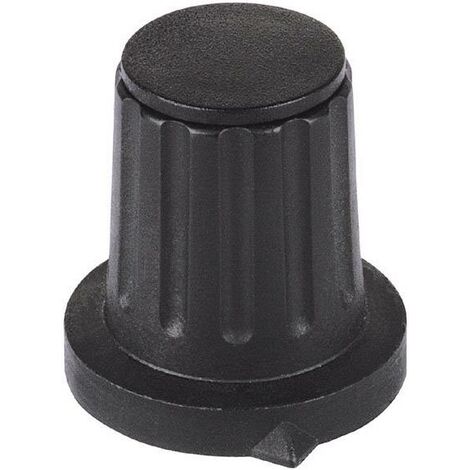 Tête de bouton rotatif Mentor 4312.6131 avec pointeur noir (Ø x H) 28 mm x 18.5 mm 1 pc(s) Q62126 (1/2)