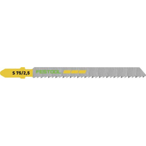 Festool – Lame de scie sauteuse pour bois dur – Type WOOD Fine Cut – Longueur 75 mm – Pas de denture 2,5 mm – 204256 (1/6)