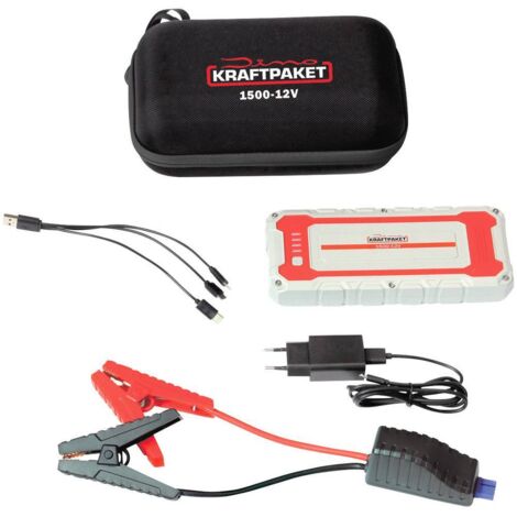 Dino KRAFTPAKET Système de démarrage rapide 12V 1500A 62.9Wh 136150 Courant d'aide au démarrage (12 (1/6)