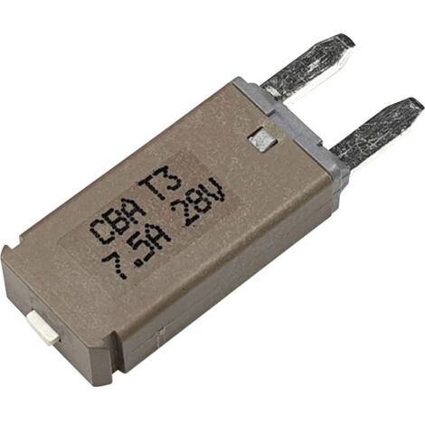 Hansor Circuit Breaker Mini, type 3. Manual Reset, 7,5A CBA3 Series 7,5A Disjoncteur pour fusible plat standard 7.5 A marron 1 pc(s) Q713372 (1/2)