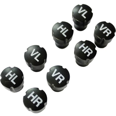 HP Autozubehör Bouchon de valve jeu de 8 noir X501351 (1/2)