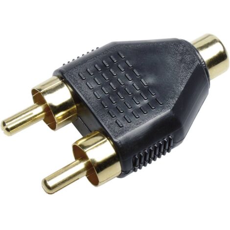 Sinuslive Y2M Adaptateur RCA [2x Cinch-RCA mâle - 1x Cinch-RCA femelle] Y45621 (1/3)