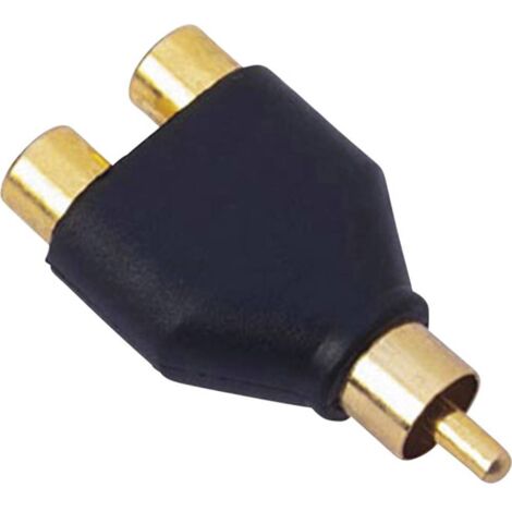 Sinuslive Y1M Adaptateur RCA [1x Cinch-RCA mâle - 2x adaptateur Cinch / RCA] Y81098 (1/2)