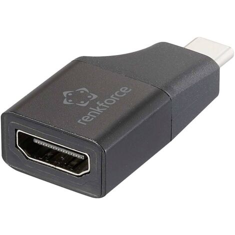 Renkforce RF-6418168 USB-C® / HDMI Adaptateur [1x USB-C® mâle - 1x HDMI femelle] noir