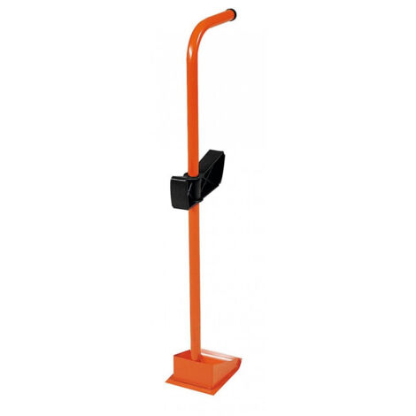 Mondelin – Cale-plaque à levier 80cm – Fixation plaque par une seule personne – Sabot et tige en acier – Pour chantiers humides