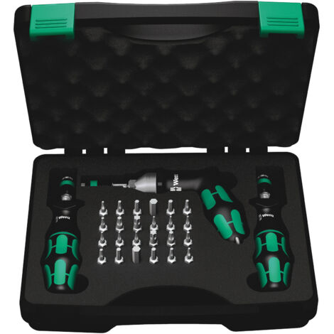 Wera 7445/46/47 Jeu de tournevis Kraftform 2,5-55,0 po-lbs. Tournevis