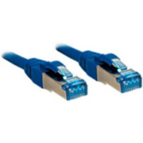 LINDY 47146 RJ45 Câble réseau, câble patch CAT 6a S/FTP 0.50 m bleu 1 pc(s) (1/2)