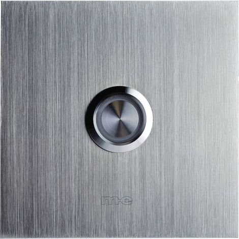 Plaque de sonnette simple m-e modern-electronics 41012 argent 8-24 V AC/DC/1 A Y616811