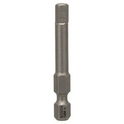 Bosch – Embouts de vissage extra-durs HEX 5 – Longueur 49 mm – Acier modifié S2 pour métal – 3 pièces – 2607001734