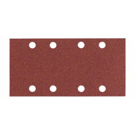 Bosch – Lot de 10 feuilles abrasives velcro 93x185mm grain 60 – Pour ponçage bois, peinture et métal – Très haute résistance à l'usure