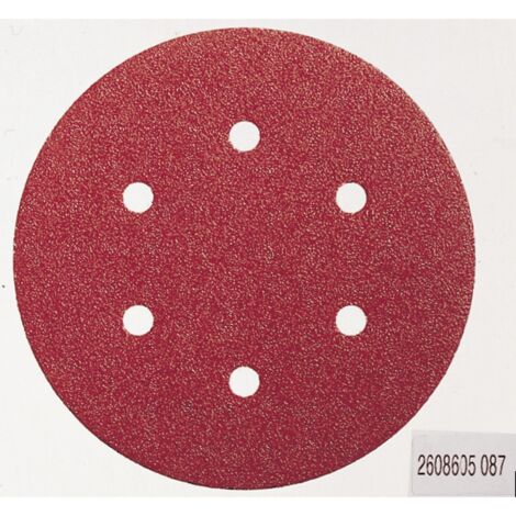 Bosch – Disque abrasif 150mm grain 120 – Fixation auto-agrippante – Pour ponçage bois dur et peintures – Lot de 5 pièces – 2608605720