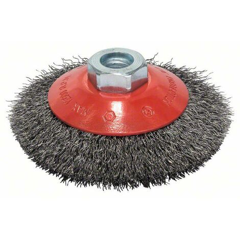 Bosch Accessories Brosse conique, fils ondulés, 100 mm, 0,3 mm, 12500 tr/ min 2608622057 1 pc(s)
