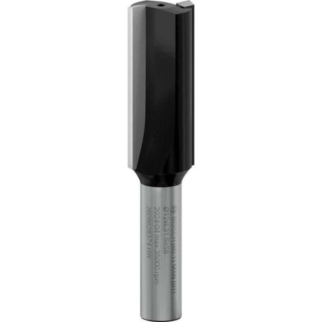 Bosch – Fraise pour défonceuse 8 mm 2608628374 – Diamètre 12 mm – Longueur 31,5 mm – Carbure de tungstène pour bois dur et composites - S76607