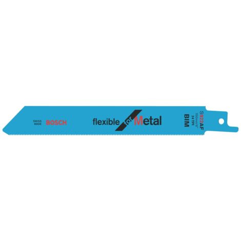 lame de scie sabre - s 922 af - flexible - pour métal - bosch 2608656013