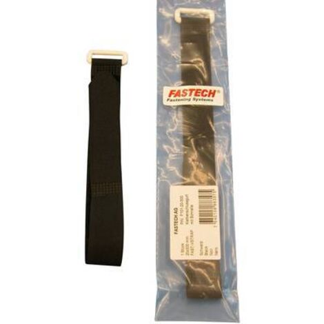 FASTECH® F101-20-300 Bande auto-agrippante avec boucle partie velours et partie agrippante (L x l) 300 mm x 20 mm noir 1 pc(s) S20868 (1/2)