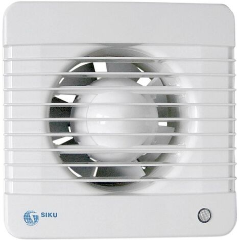 Ventilateur mural et de plafond 230 V – Débit d'air 185 m³/h – Ø tube 12.5 cm – Moteur à roulement à billes – Indice IPX4 – Siku - S87576 (1/2)