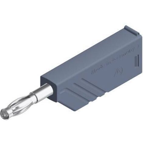 Fiche banane mâle Ø de la broche: 4 mm Hirschmann Test & Measurement LAS N WS grau 934100106 gris 1 (1/2)