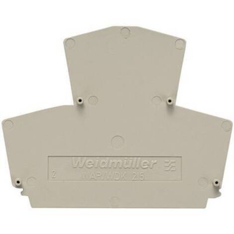 Flasque de fermeture et plaque intermédiaire Weidmüller WAP WDK2.5 1059100000-1 1 pc(s) D15517 (1/2)