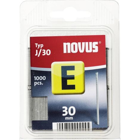 NOVUS 044-0066 BLISTER DE 1000 CLOUS J/30 MM ROUGE (1/3)