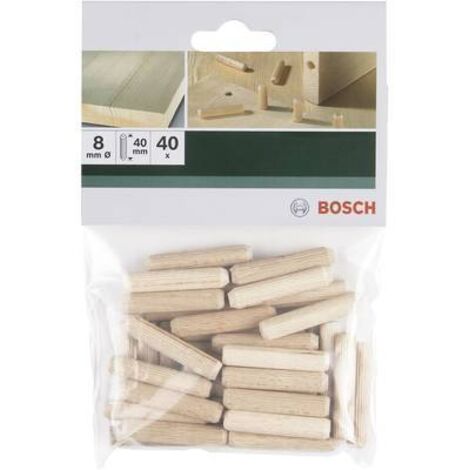 Sachet de 40 chevilles à bois 8mm Bosch 2609255311 C96843 (1/2)