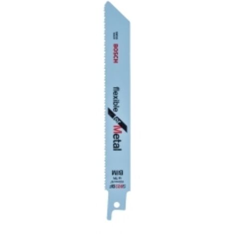 Bosch – Lame de scie sabre bimétal 2609256705 – Longueur 152 mm – Lot de 2 pièces – Pour coupes rapides dans tôles et tubes métalliques