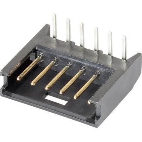 TE Connectivity Barrette mâle (standard) série AMPMODU MOD II Nbr total de pôles 6 Pas: 2.54 mm 280379-2 1 pc(s) V408191 (1/3)