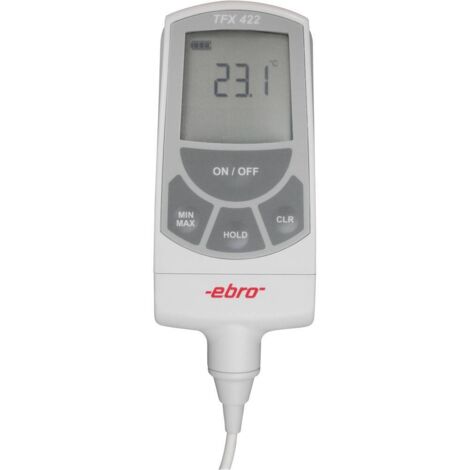 Thermomètre à sonde à piquer (HACCP) ebro TFX 422C-150 1340-5434 -25 à 50 °C sonde Pt1000 Y810171 (1/2)