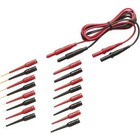 Fluke TL82 Set de cordons de mesure Banane mâle 4 mm Banane mâle 4 mm rouge, noir 1 pc(s) Y454091 (1/2)