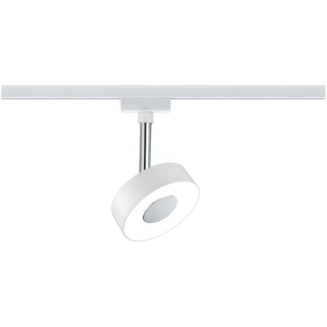 Paulmann – Lampe sur rail haute tension – LED intégrée 5 W – Lumière blanche chaude 2700 K – Métal – Compatible système URail - W893711