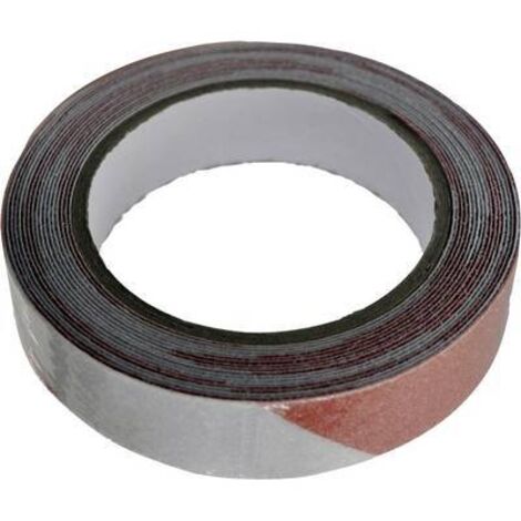 TOOLCRAFT ANST255M-RW Ruban adhésif d'avertissement ANST255M-RW rouge, blanc (L x l) 5 m x 25 mm 1 p (1/3)