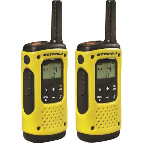 Talkie-walkie étanche 10 km – Protection IP67 – 16 canaux PMR446 – Autonomie jusqu'à 17h – Lampe de poche intégrée – Motorola - t92h20
