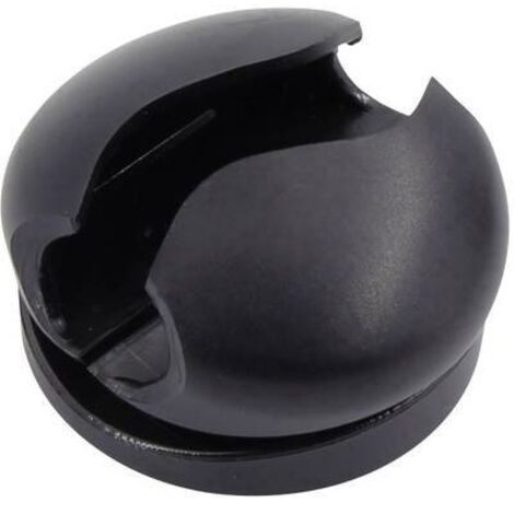 TRU COMPONENTS Support de câble autocollant 93013c1203 Plage de Ø du faisceau 8 mm (max) noir 1 pc(s) S935361 (1/2)