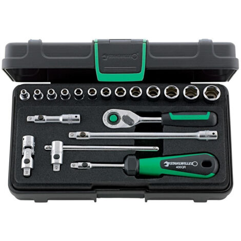 Stahlwille 40/13/6QR KN Jeu de clés à douille 1/4" (6.3 mm) 19 pièces 96011180 (1/4)