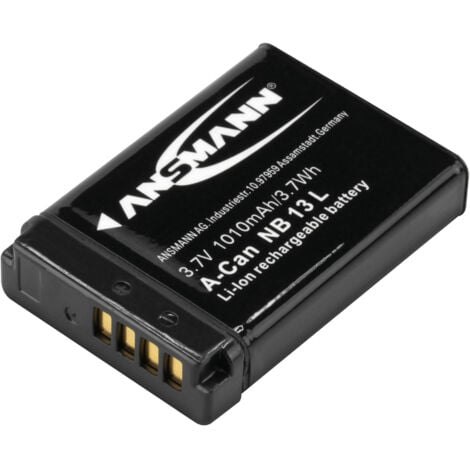 PATONA NB-13L Batterie De Rechange 1010mAh / 3,6V / 3,6Wh Compatible Avec Canon NB13L PowerShot SX620 SX720 SX730 SX740 G1X Mark II G5X G7X G9X LEGRIA VIXIA Mini X