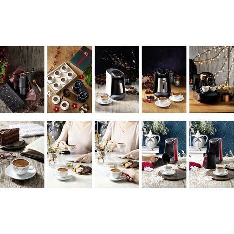 arzum Okka Machine à expresso moka noir, argent S333081