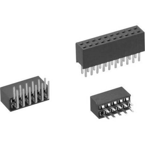 TRU COMPONENTS Barrette femelle (standard) Nbr de rangées: 2 Nombre de pôles par rangée: 10 TC-1210-020-1-2-00 1 pc(s) S878591 (1/2)